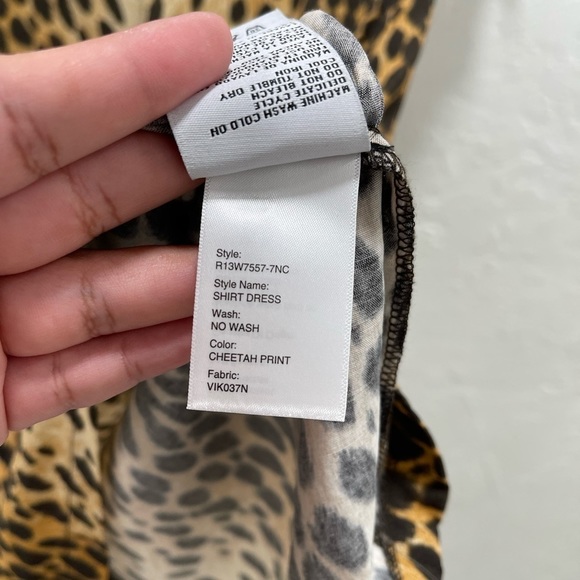 R13 Cheetah Print Shirt Dress - Picture 5 of 6